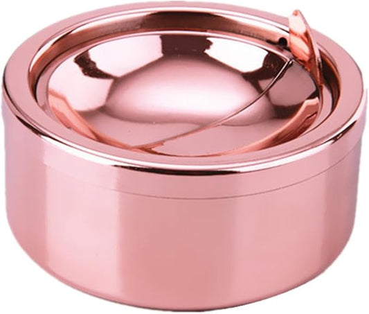 Zaoniy Outdoor Ashtrays with Lid, Ash Trays with Covers Outdoor, Ashtray Odorless, Ash Tray Sets for Cigarettes, Outside Covered Stainless Steel Iron Windproof Tabletop