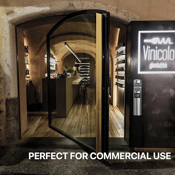 Wall Mounted Cylinder Cigarette Ashtray for Outside, Outdoor Disposal, Butt Receptacle, Commercial Container, Smokers Outpost for Patio, Office, Bars - Black