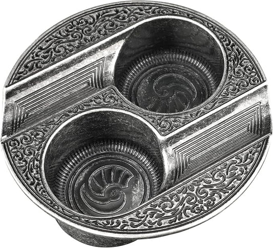 XIFEI Cigar Ashtray Metal Ashtrays for Patio/Home/Table Modern Ashtrays(Silver)